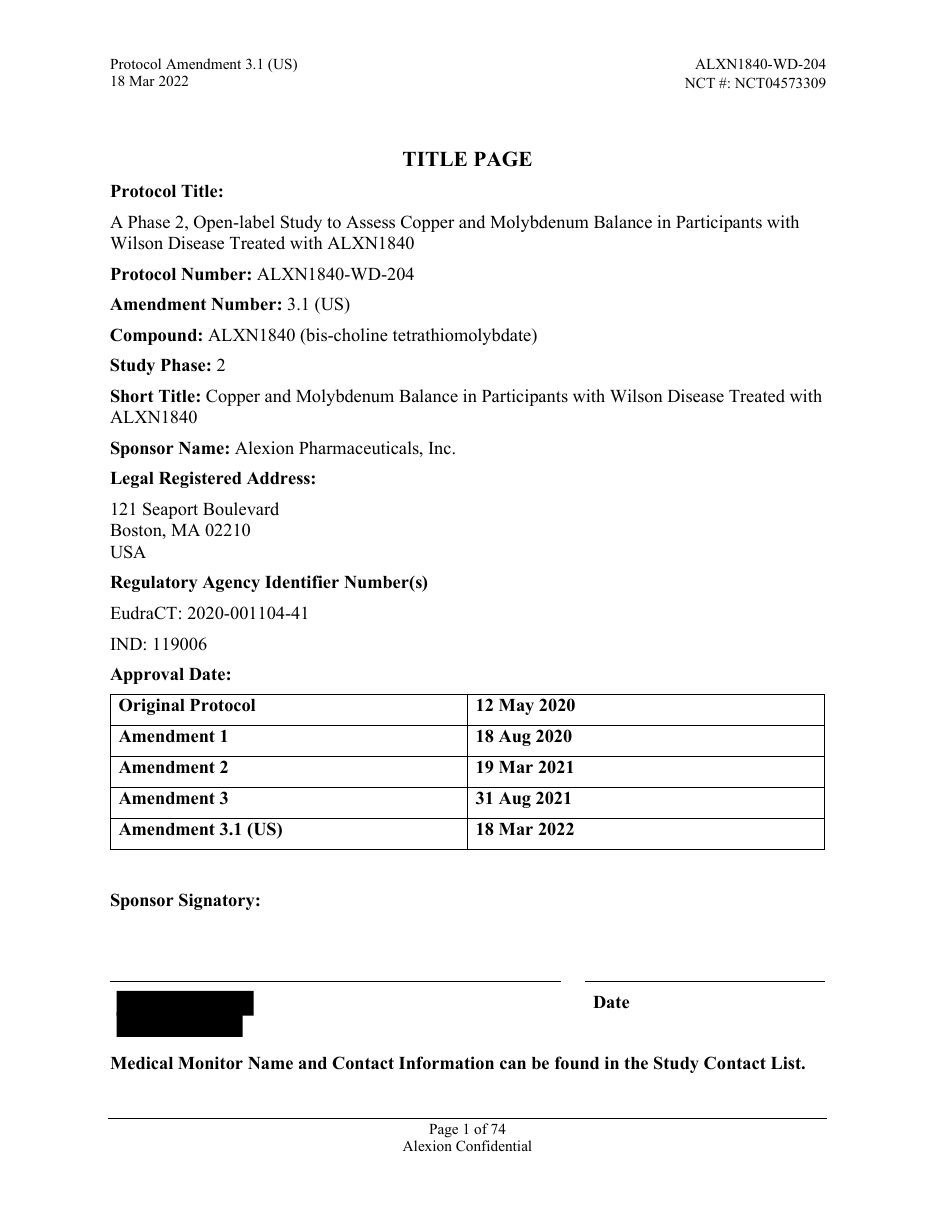 Page 1 of the protocol PDF